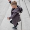 Brown hooded summer outwear for kids - jumper 'SEA'