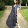 Comfortable long loose dress ‘LAGOON’