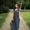 Comfortable long loose dress ‘LAGOON’