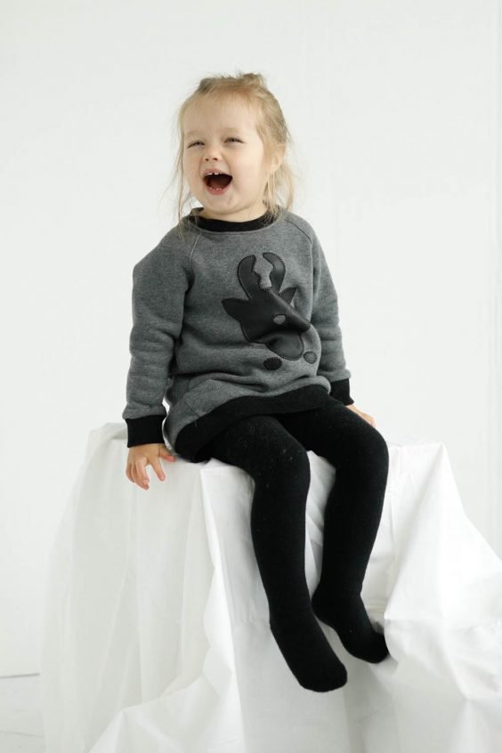 Ilgas Kalėdinis džemperis mergaitei ‘ELNIUKAS’