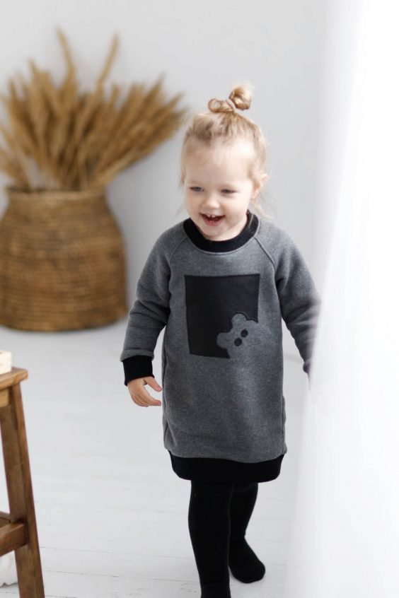 Long girls jumper ‘TEDDY BEAR’