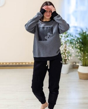 Sweatshirt from eco cotton knit 'BEAR'