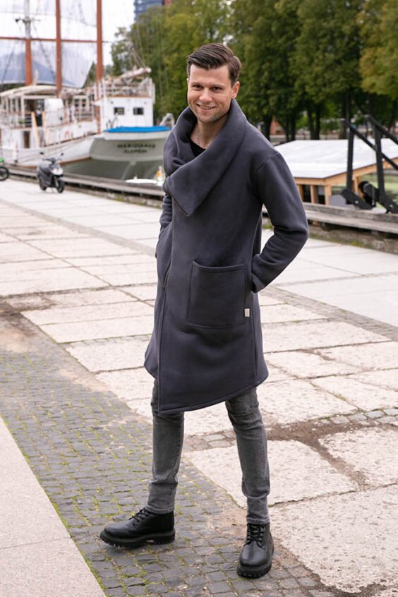 Šiltas Unisex bliuzonas su užtrauktuku MIESTAS