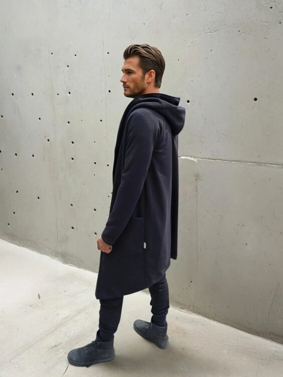 Black unisex cardigan MYSTIQUE